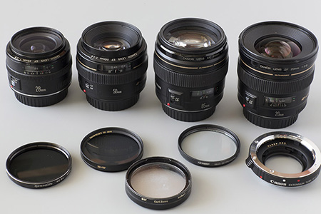 Canon EF USM 20 28 50 85mm
