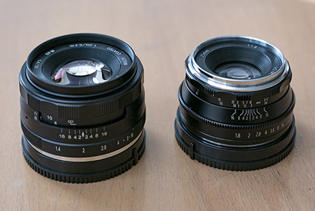 Meike f1.4/35 & Pergear f1.7/25 